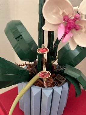 Kendra Scott Gold Bracelet with Pink Stones